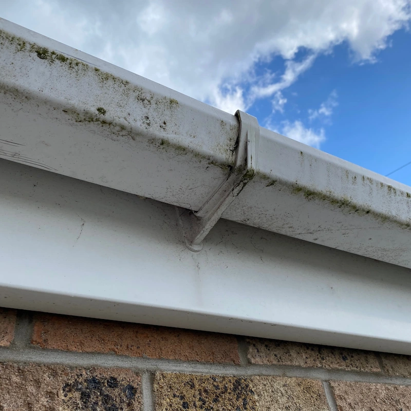 Weathered uPVC fascias in Caldicot.