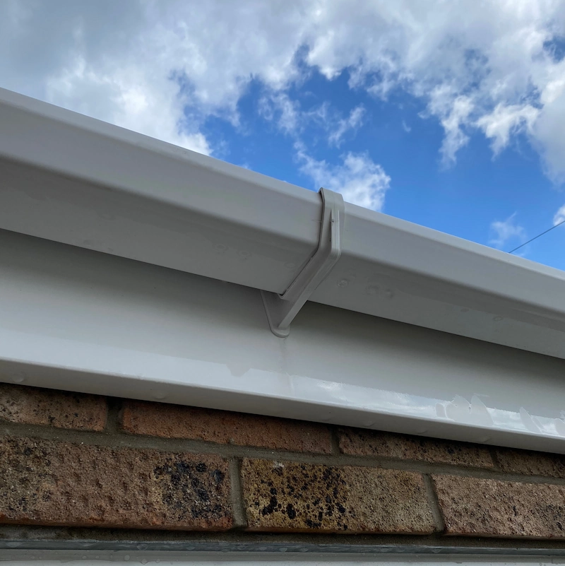 Restored uPVC fascias by Puralux Exterior Cleaning.