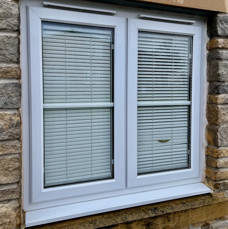 Sparkling clean windows in Caldicot after Puralux cleaning.